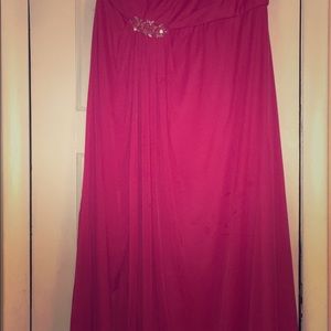 David’s Bridal Bridesmaids Dress Watermelon Sz 16